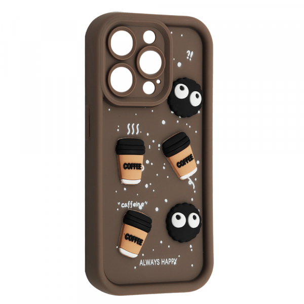 Чохол Pretty Toys для IPhone 14 Pro Max (Brown/Always Happy)-0